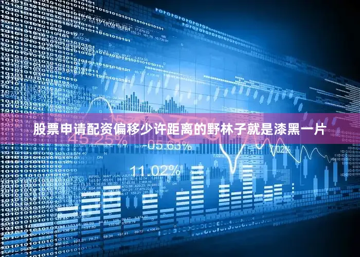 股票申请配资偏移少许距离的野林子就是漆黑一片
